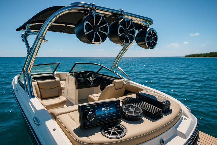 Marine Audio Excellence: Professional Boat Sound System Installation & Online Sales