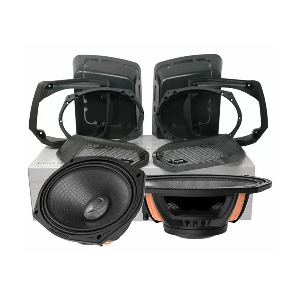 Diamond Audio 98-13 Harley Davidson Cut-In Lid Kit w/ Speakers