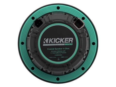 KICKER MSC65 6.5" Marine Coaxial Speakers – back