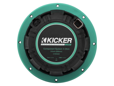 KICKER MSS8 8" Marine Component Speakers – back