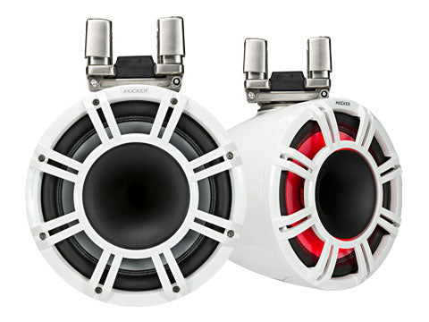 KICKER KMTC11 HLCD Tower System - White (front)