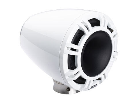 KICKER KMFC9W HLCD Tower System - White (right three-quarter)