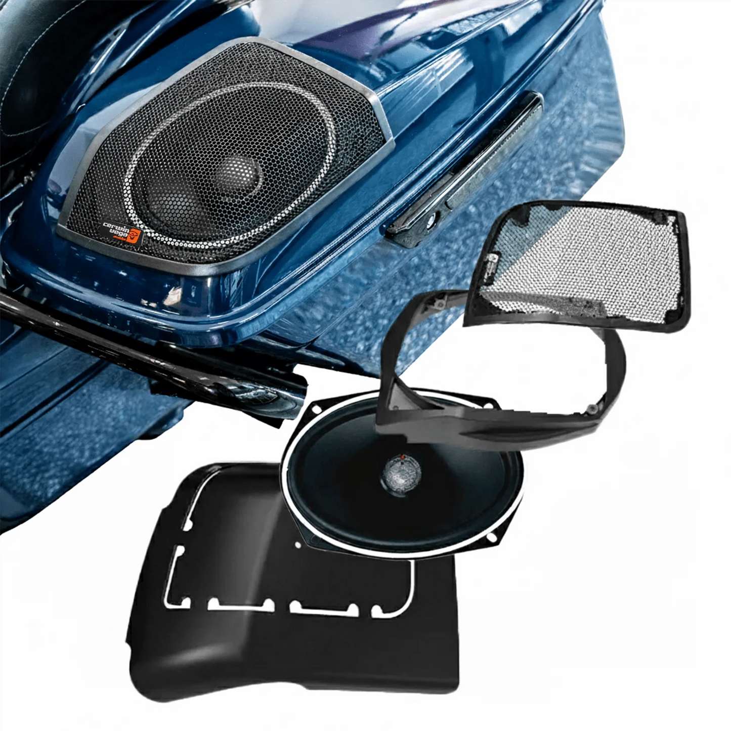 Cerwin Vega Harley Davidson 6x9 multi speaker saddlebag lid kits