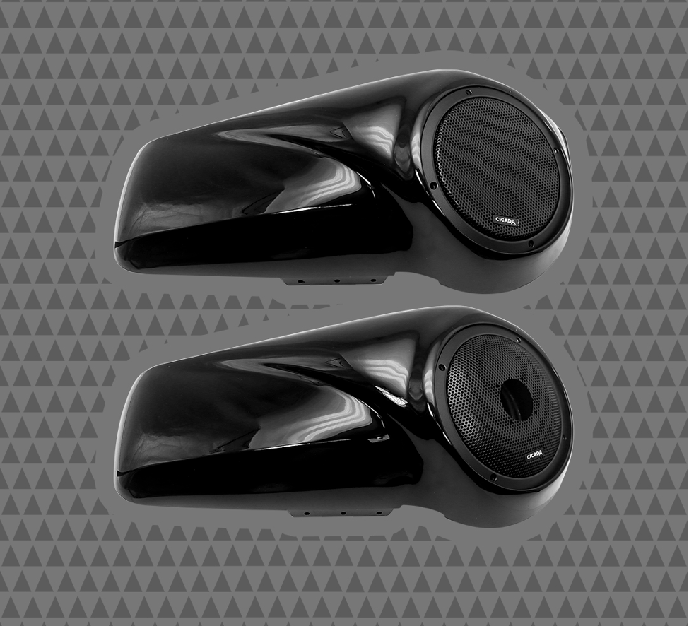 Cicada Audio 8 Lids | Harley 8 Inch Speaker Lids | Harley Audio Cicada Audio 8 Lids | Harley 8 Inch Speaker Lids | Harley Audio