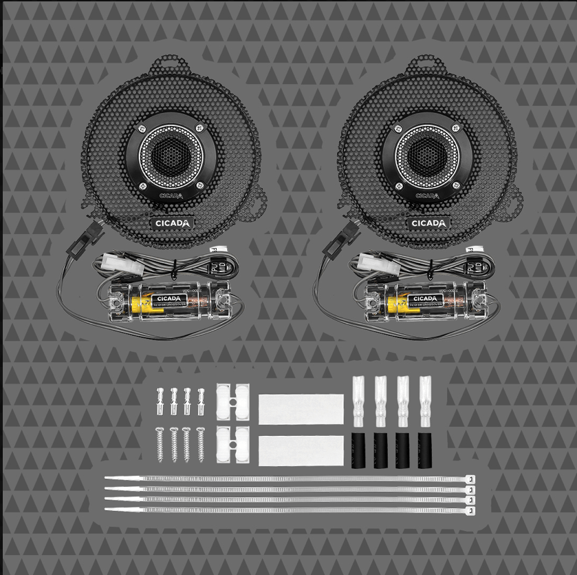 Cicada Audio CHDSGGTK 14+ HD Street Glide Grills with Horns