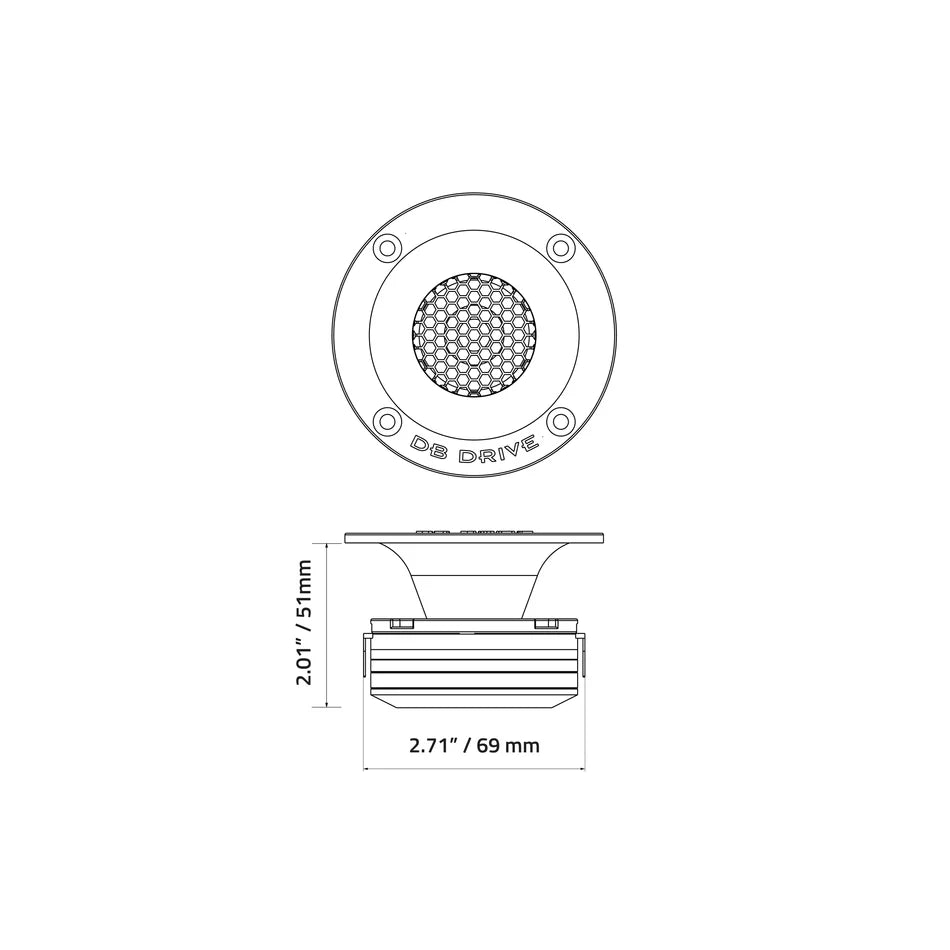 EXT1.5NH 1.5" Mini NEO Horn Tweeter