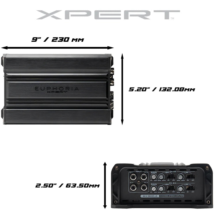 EX300.4 : 4 Channel Full Range Class D Amplifier