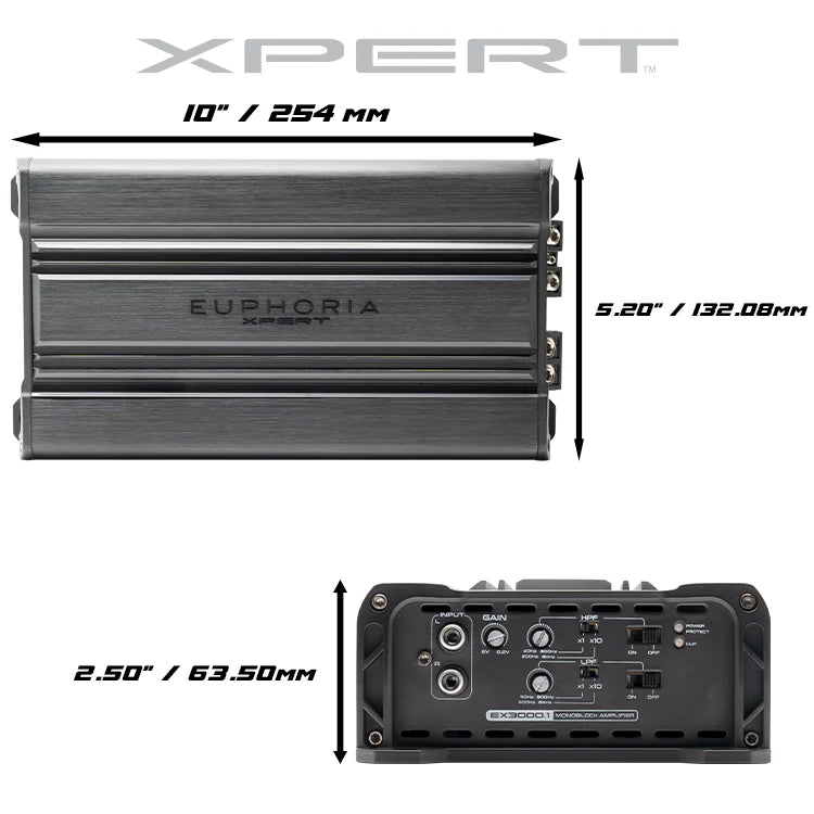 EX3000.1 : Monoblock Full Range Class D Amplifier