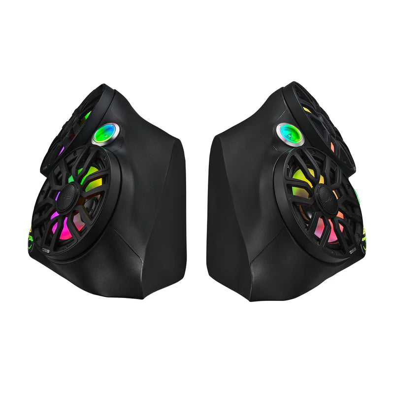 DS18 SLG-F82LD
Dual Front Fender 8” Loaded Speaker Pods with Digital LED Lighting for Polaris Slingshot