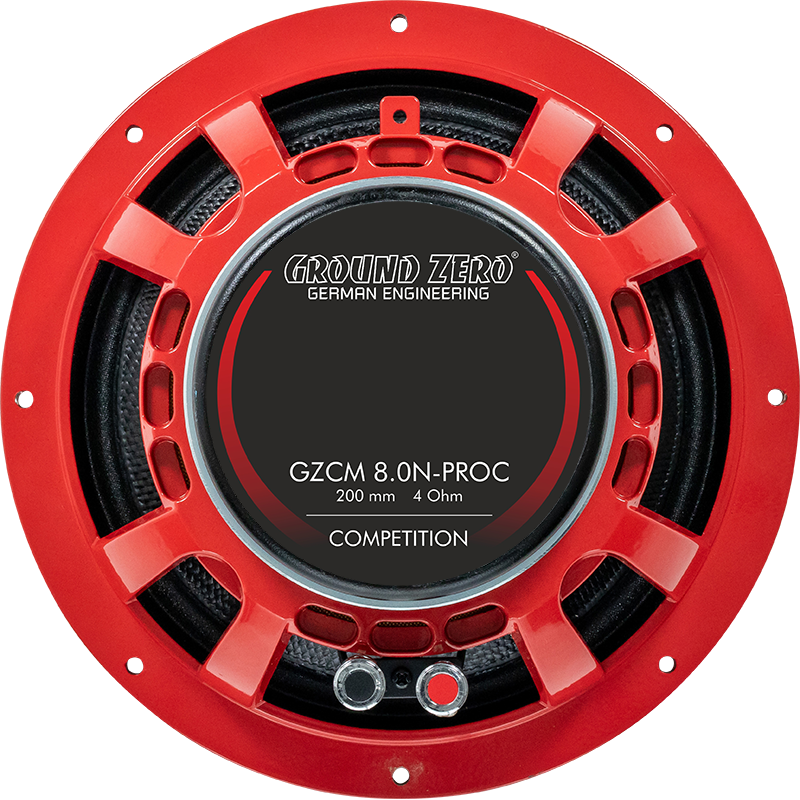 Ground Zero GZCM 8.0N-PROC — 8" Competition Pro Carbon Midrange Speaker