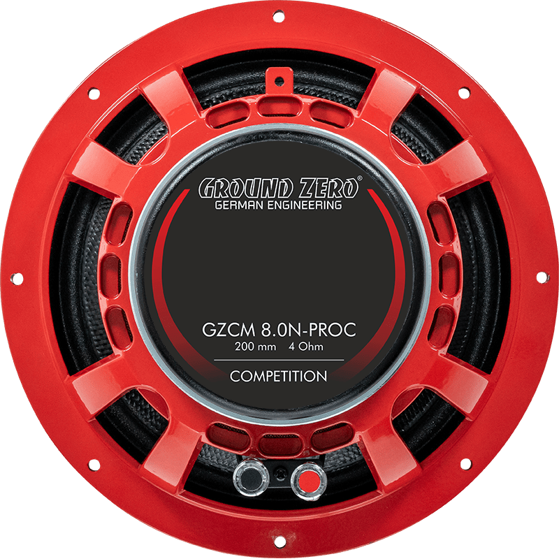 Ground Zero GZCM 8.0N-PROC — 8" Competition Pro Carbon Midrange Speaker