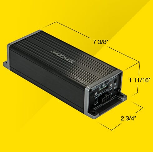 KEY200.4 Smart 4-Ch. Amplifier
Auto-EQ/processor for 23.5-24 Harley Davidson