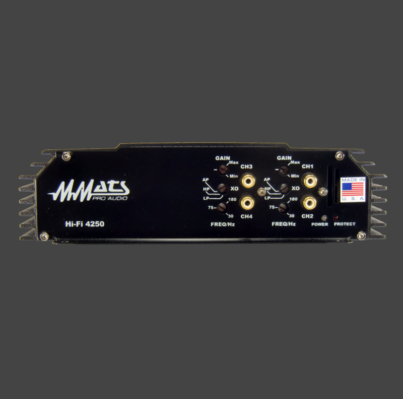 MMATS PRO AUDIO HiFi-4250D
Class D 4-Channel Amplifier