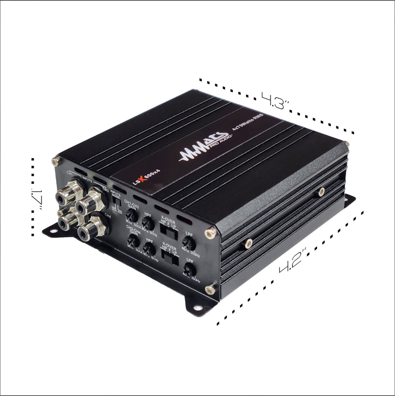MMATS PRO AUDIO LSX600x4
4-Channel Amplifier