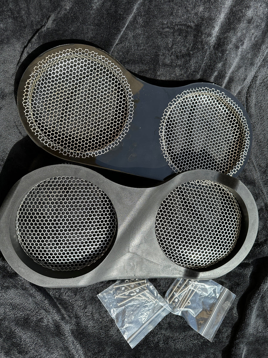 Dual 8 Inch Speaker Rings Motorcycle Audio Harley Speakers Garage