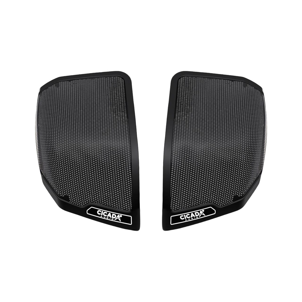 Cicada Audio 24CHDCVOLG OEM-style rear saddlebag lid speaker grilles for 2024 and newer Harley-Davidson motorcycles
