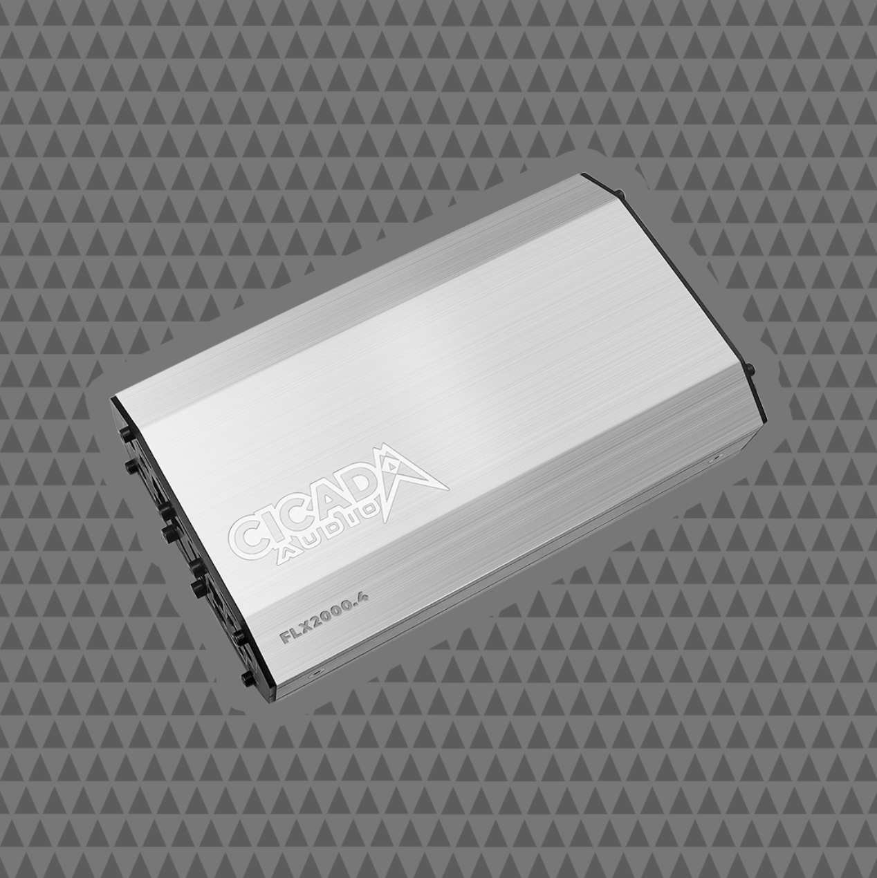 Cicada Audio FLX2000.4 compact Harley bagger amplifier for loud clean motorcycle audio upgrades
