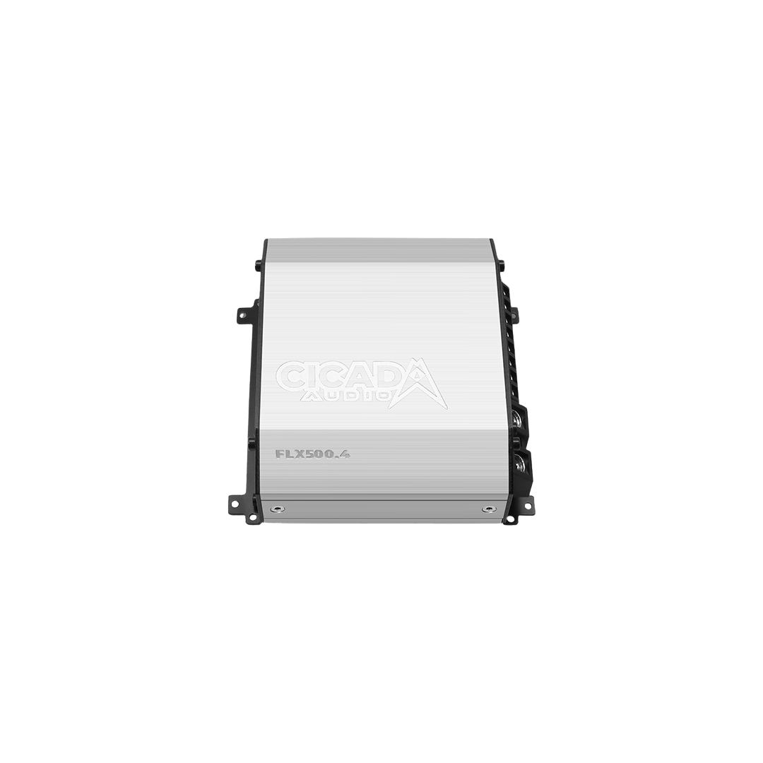 Cicada Audio FLX500.4 compact four-channel Class-D motorcycle amplifier