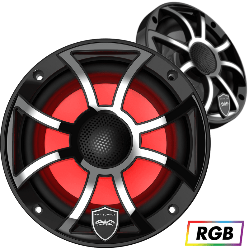 Wet Sounds Boat Boat Coax Speakers Wet Sounds REVO 6 XS-B-SS | Wet Sounds High Output Component Style 6.5" Marine Coaxial Speakers