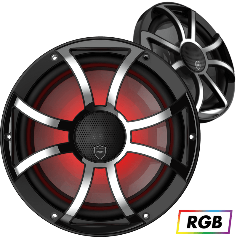 Wet Sounds Boat Boat Coax Speakers Wet Sounds REVO CX-10 XS-B-SS | High Output Component Style 10" Marine Coaxial Speakers