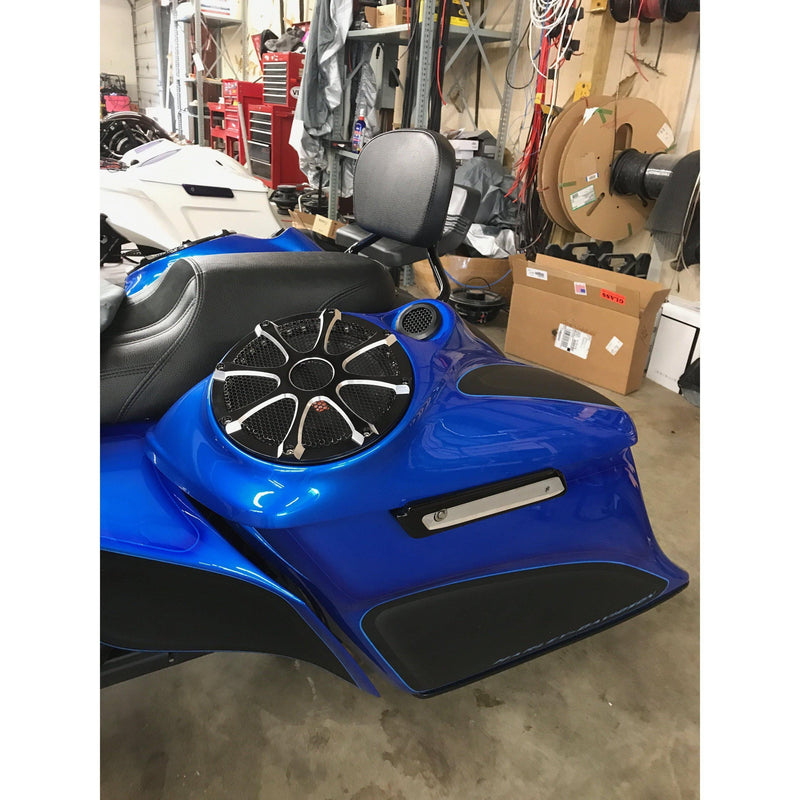 Speed By Design Speaker Lids 14 up Speed By Design TWISTED 8 Harley Speaker Lids