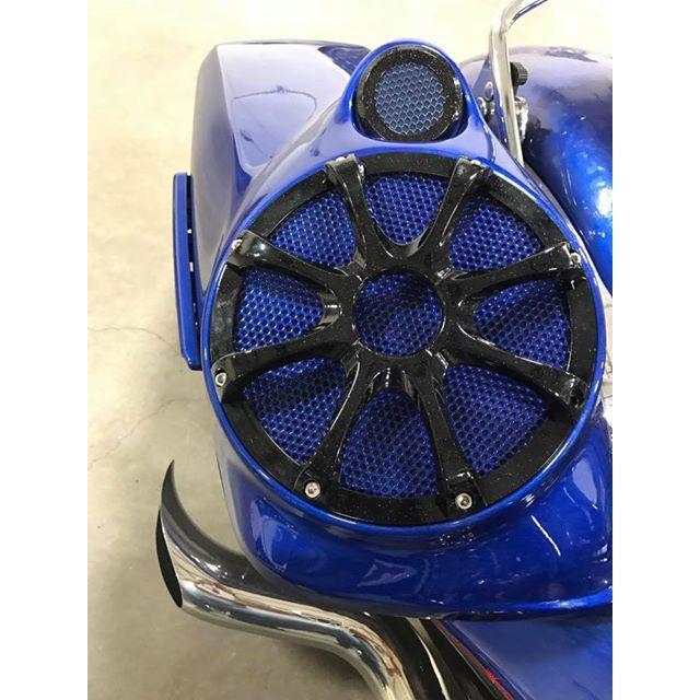 Speed By Design Speaker Lids 14 up Speed By Design TWISTED 8 Harley Speaker Lids