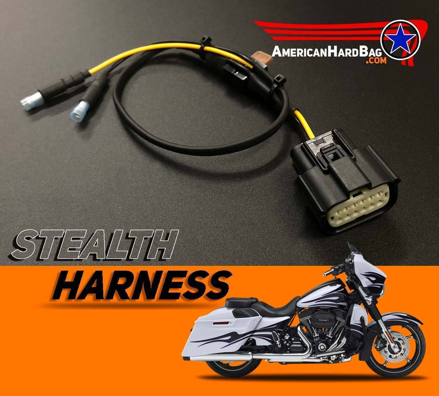 American Hard Bag Amp Installation Products American Hard Bag Stealth Power Tap Harness (for bikes without factory CB option installed)