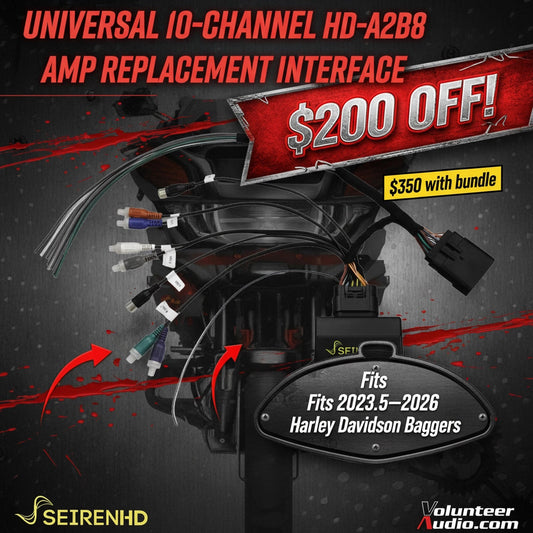 🔥 LIMITED TIME: $200 OFF Volunteer Audio HD-A2B8 for 2023.5-2026 Harley Baggers!