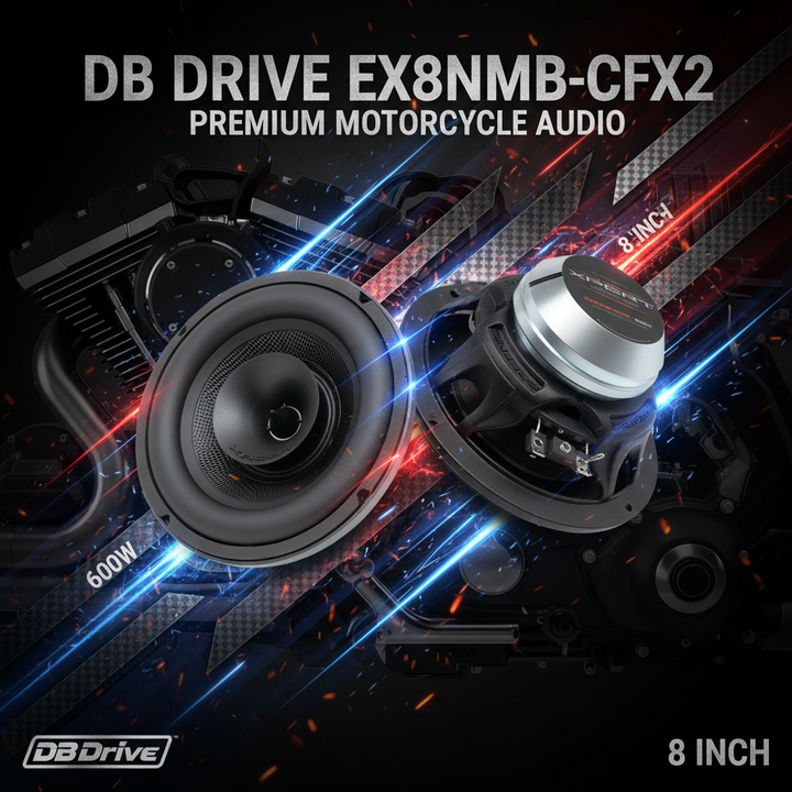 Upgrade Your Ride: DB Drive EX8NMB-CFX2 8" Neo Carbon Fiber Midbass Speakers