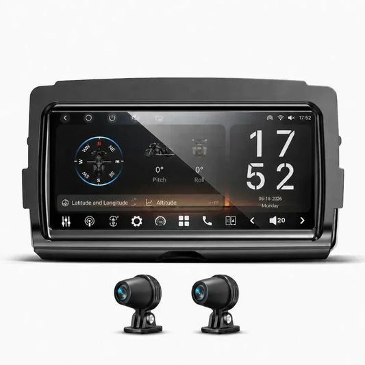 Vinland Rebel RBHT14 8.25-inch OEM-fit Harley radio with front and rear cameras for 2014-2023 Touring models