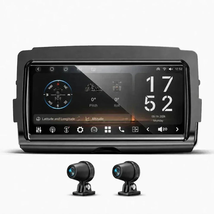 Vinland Rebel RBHT14 8.25-inch OEM-fit Harley radio with front and rear cameras for 2014-2023 Touring models