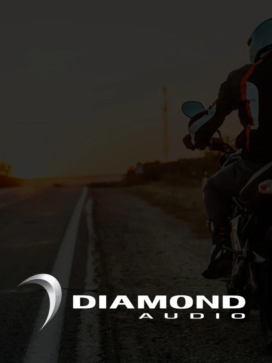 Diamond Audio motorcycle audio products for Harley bagger speakers amplifiers and motorcycle audio systems from Garage Bagger Stereo