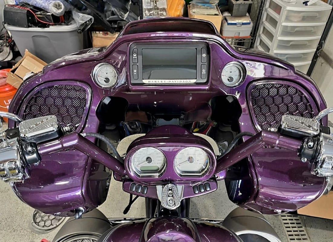 JBA Custom Cycles Grillz Custom 3D Printed 15-present H.D. Road Glide Grills w/w-out Horns