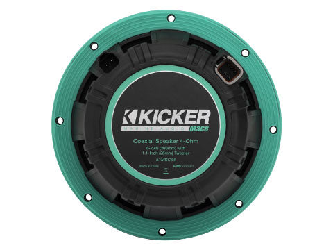 KICKER MSC8 8" Marine Coaxial Speakers – back