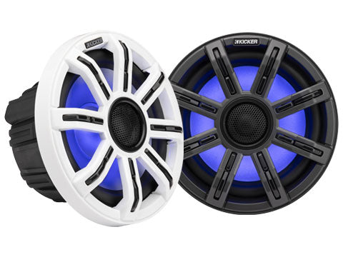 KICKER MSC8 8" Marine Coaxial Speakers – front