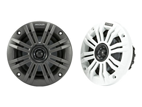 KICKER KM44 4" 4‑Ohm Marine Coaxial – front
