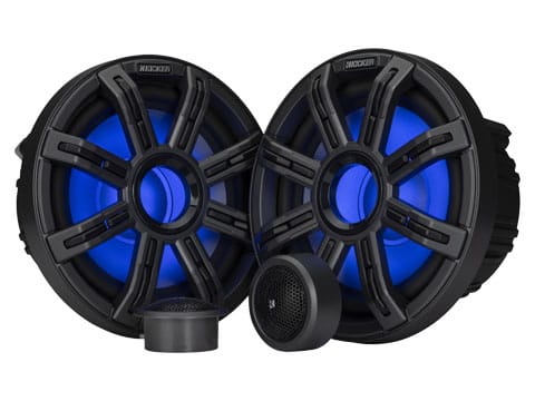 KICKER MSS8 8" Marine Component Speakers – front