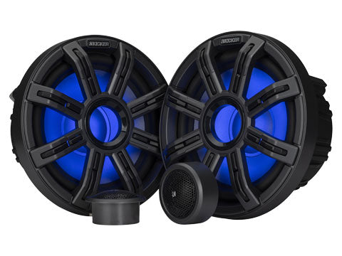 KICKER MSS8 8" Marine Component Speakers – front