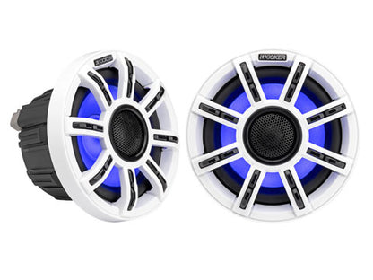 KICKER MSC65 6.5" Marine Coaxial Speakers – front