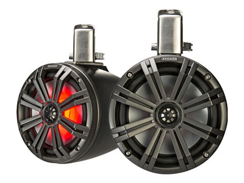 KICKER KMTC8 Coaxial Tower System - Black (pair)