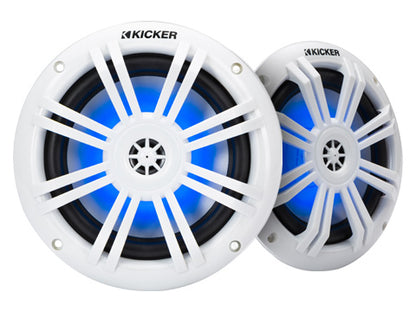 KICKER KM604WL 6.5" RGB LED Coaxial – front