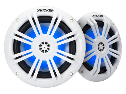 KICKER KM604WL 6.5" RGB LED Coaxial – front