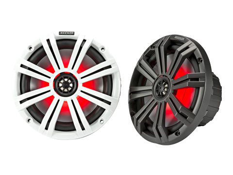 KICKER KM 8" 4Ω LED Coaxial – front