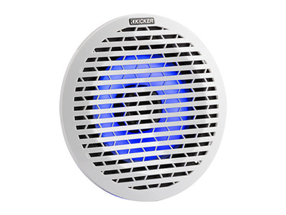 KICKER KM614FL – white grille view