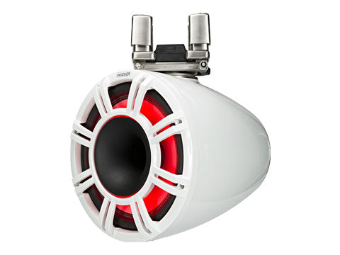 KICKER KMTC11 HLCD Tower System - White (left)