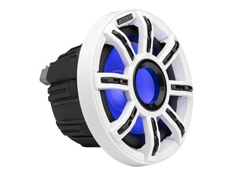 KICKER MSS65 6.5" Marine Component Speakers – three‑quarter