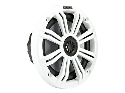KICKER KM654 – three‑quarter (white grille)
