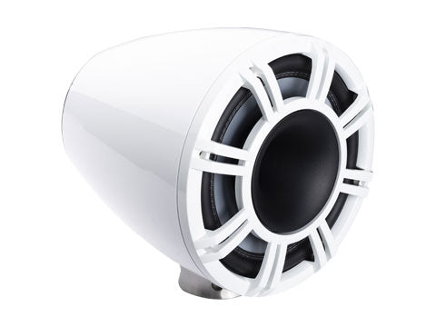 KICKER KMFC11W HLCD Tower System - White (right three-quarter)