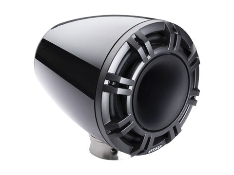 KICKER KMFC9 HLCD Tower System - Black (right three-quarter)