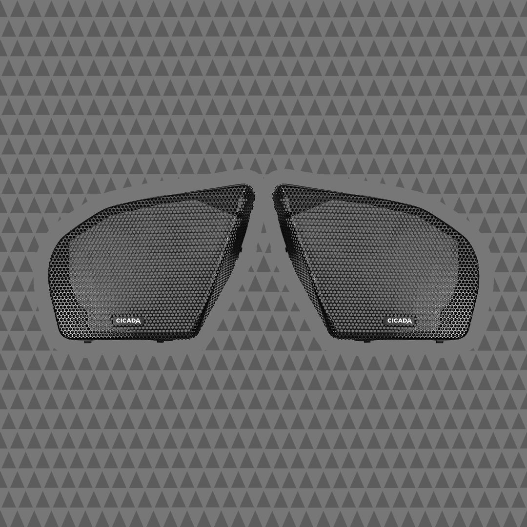 Cicada Audio 24CHDRGG
Harley Road Glide Replacement Grills (Pair)
2024+ Road Glide Cicada Audio® Branded Grilles